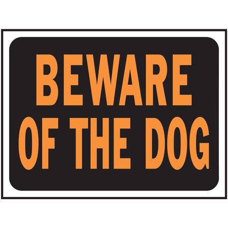 HY-KO Beware Of The Dog Sign 8.5" x 12.5", 10PK A03002